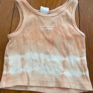 Zara Peach Tank Top with Positive Message